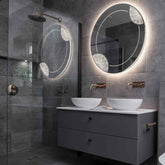 Espejo LED Redondo | Control por interruptor de pared | Luz blanca neutra - Reyze Seria Good Vibes Model 7